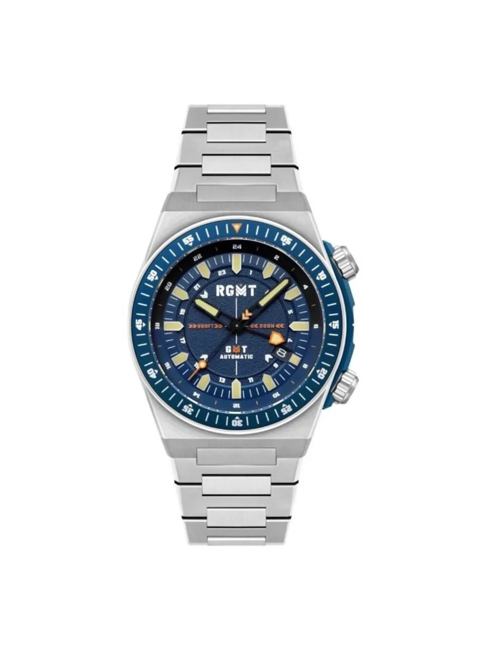 NWT Rgmt Marksman Automatic Blue Dial Men's Watch